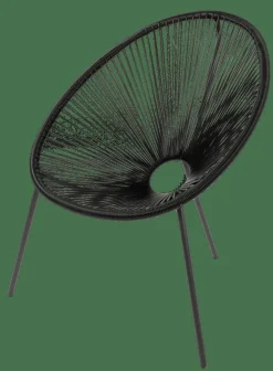 ACAPULCO Silla Lounge Negro|CASA Best