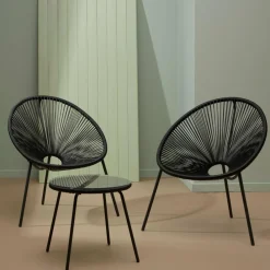 ACAPULCO Conjunto Lounge Negro|CASA Clearance