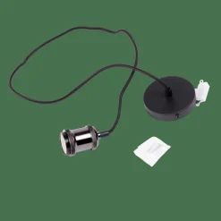 ALU Lámpara Colgante Negro, Metal|CASA Clearance