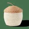ALVIN Cesta De Almacenaje Con Tapa Marrón, Natural|CASA Outlet