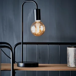 ARCHE Lámpara De Mesa Negro|CASA
