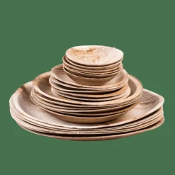 ARECA LEAF Cuencos Juego De 6 Natural|CASA Clearance