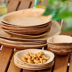 ARECA LEAF Platos Juego De 6 Natural|CASA Outlet