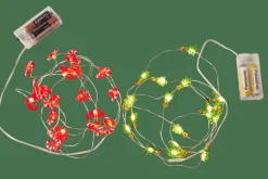 ARO Guirnalda Con 20 Leds 2 Diseños Rojo, Verde|CASA Hot