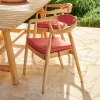 AUGUST Cojín De Asiento Rojo|CASA Outlet