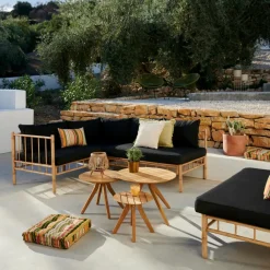 BAMBOLETTE Banco Lounge Aspecto Bambú|CASA New