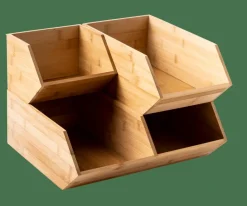 BAMBOO Organizador Apilable Natural|CASA Clearance