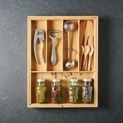 BAMBOO Organizador Cajón Extensible Natural|CASA Hot
