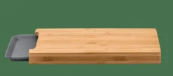 BAMBOO Tabla Para Cortar Con Recipiente Gris, Natural|CASA Discount