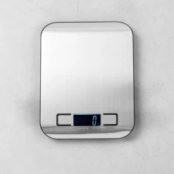 BASIC Balanza Cocina Digital Metal, Plateado|CASA Clearance