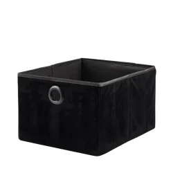 BASIC Cesta Plegable Negro|CASA Discount