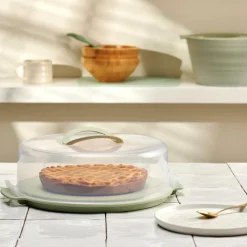 BIOLINE Bandeja Con Tapa Para Tartas Menta|CASA New
