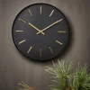 BLACK Reloj De Pared Negro|CASA Clearance
