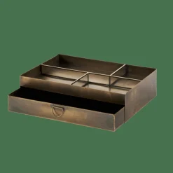 BRASS Organizador De Escritorios Bronceado|CASA Outlet