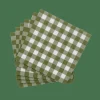 CHECK GREEN Paquete De 20 Servilletas Verde|CASA Outlet