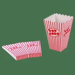 CINEMA Vaso De Palomitas Juego De 8 Blanco, Rojo|CASA Sale