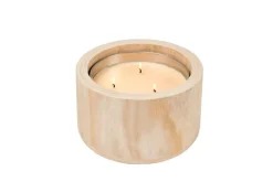 CITRONELLA WOOD Vela De Jardín Beis|CASA Hot