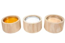 CITRONELLA WOOD Vela De Jardín Beis|CASA Hot