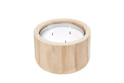 CITRONELLA WOOD Vela De Jardín Blanco|CASA Sale