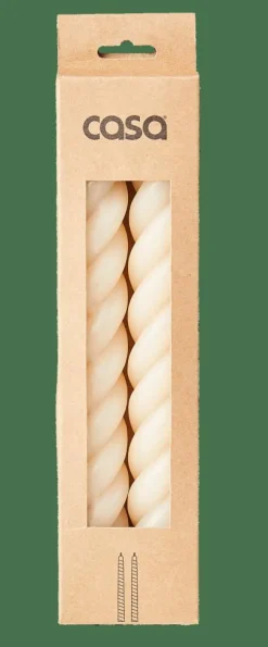 CURL Velas Juego De 2 Beis|CASA Clearance