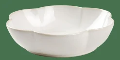 DAHLIA FLOWER Plato Hondo Blanco|CASA Outlet