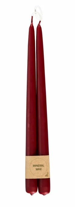 DUO Velas Largas Juego De 2 Crema, Menta, Multicolor|CASA Best