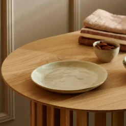 EARTH MARL Plato De Postre Crema|CASA Clearance