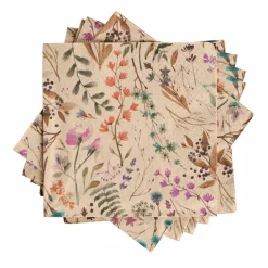 ECO DRIED FLOWER Paquete De 20 Servilletas Multicolor|CASA Outlet