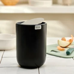 EKO Mini Cubo De Basura 1,5L Negro|CASA Clearance
