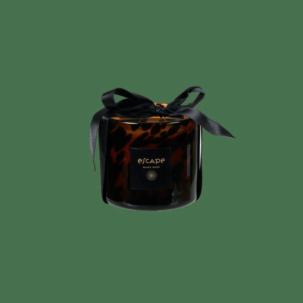 ESCAPE BLACK OUDH Vela Perfumada En Vaso Negro, Marrón, Multicolor|CASA Clearance