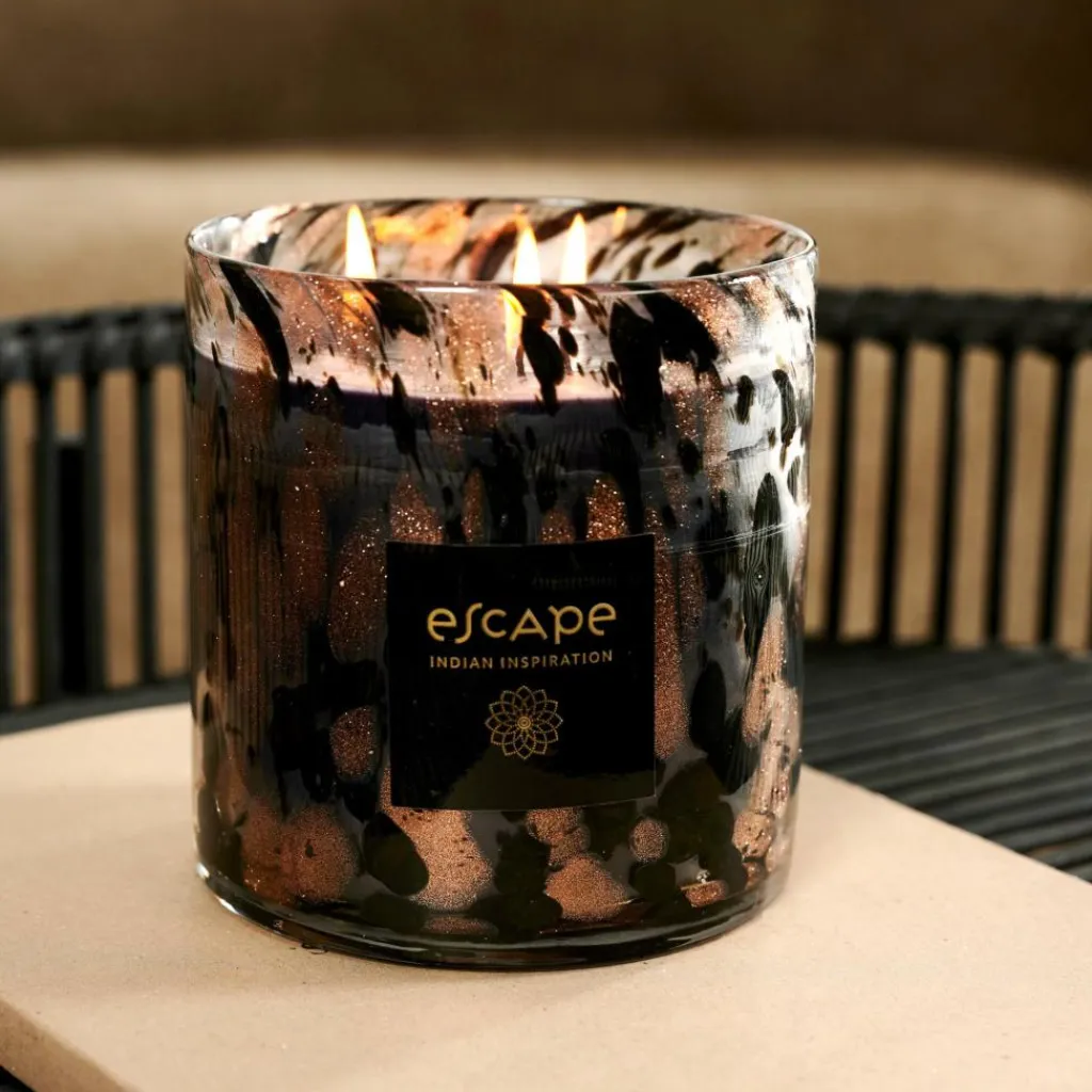 ESCAPE INDIAN INSPIRATION Vela Perfumada XL Negro, Cobrizo, Multicolor|CASA Sale