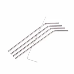 FANCY Cañas Para Cóctel Con Escobilla Plateado|CASA Discount