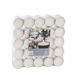FLAME Velas Pequeñas Juego De 30 Blanco|CASA Best