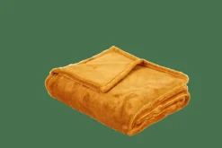 FLANELLA Manta Amarillo Oscuro|CASA Sale