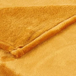 FLANELLA Manta Amarillo Oscuro|CASA Sale