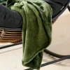 FLANELLA Manta Verde|CASA Clearance
