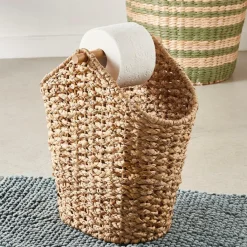 FLORES Soporte Rollos WC Revistero Natural|CASA Hot