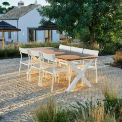 FORMAX & MAVAS Conjunto De Jardín Natural/blanco|CASA Discount