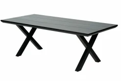 FORMAX Mesa De Jardín Con Patas En X Negro|CASA Hot