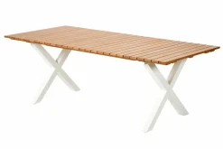 FORMAX Mesa De Jardín Con Patas En X Natural/blanco|CASA Discount