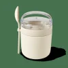 FRESHMOOD Tarro De Desayuno Con Cuchara 32c Blanco, Marrón, Verde|CASA Discount