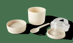 FRESHMOOD Tarro De Desayuno Con Cuchara 32c Blanco, Marrón, Verde|CASA Discount