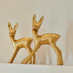 GOLDY Decorativa Ciervo Dorado|CASA Best
