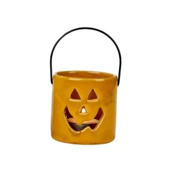HALLOWEEN Portavelas Naranja|CASA Outlet