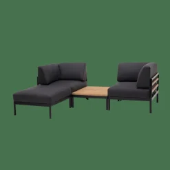 HANNA Lounge Reposapies Negro, Natural|CASA Hot