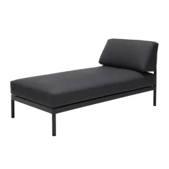 HANNA Tumbona Lounge Negro|CASA Outlet