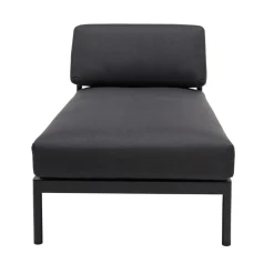 HANNA Tumbona Lounge Negro|CASA Outlet