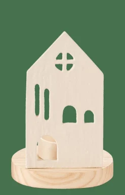 HOME Soporte Para Vela Pequeña Blanco, Natural|CASA Sale