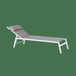 HUGO Tumbona Blanco, Gris|CASA Discount