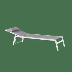 HUGO Tumbona Blanco, Gris|CASA Discount